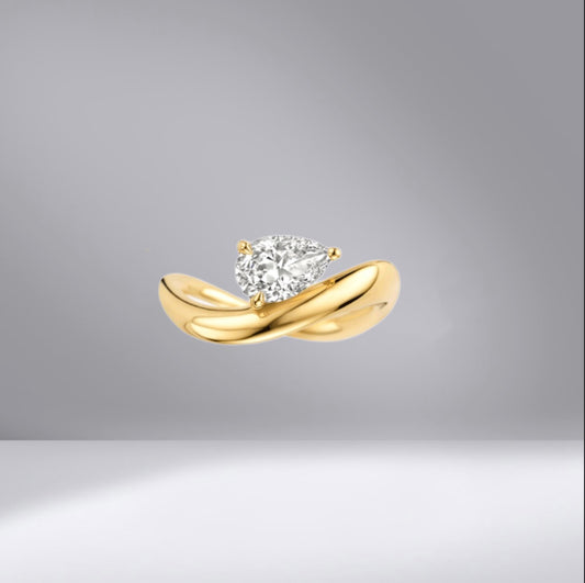 June Pear Ring