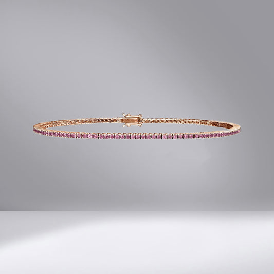 Petite Pink Sapphire Bracelet