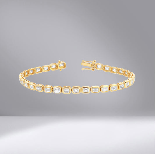 East West Bezel Tennis Bracelet