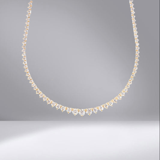 Graduated Tennis Necklace