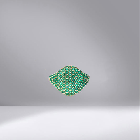 Emerald Pinky Ring