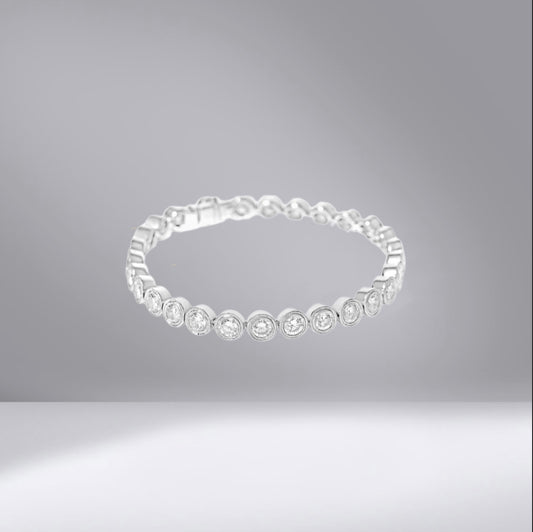 Bezel Set Tennis Bracelet
