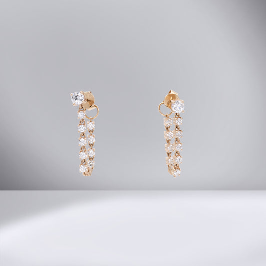 ダングルダイヤモンド・ピアス