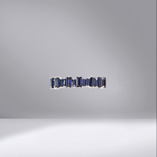 Blue Sapphire Eternity Ring