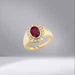 Oval Signet in Ruby