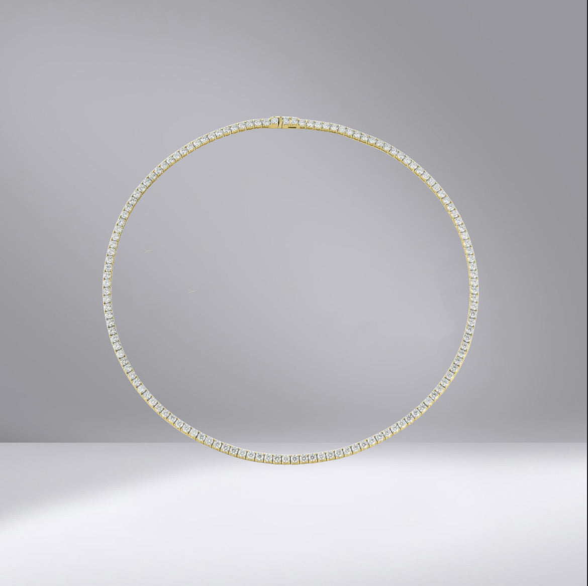 Class Diamond Tennis Necklace