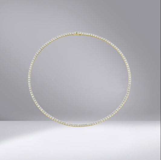 Class Diamond Tennis Necklace