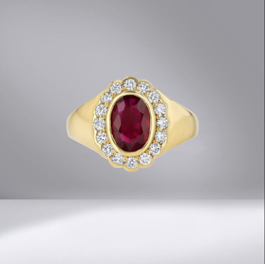 Oval Signet in Ruby