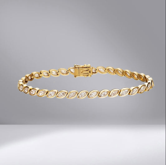 Marquise Cut Tennis Bracelet