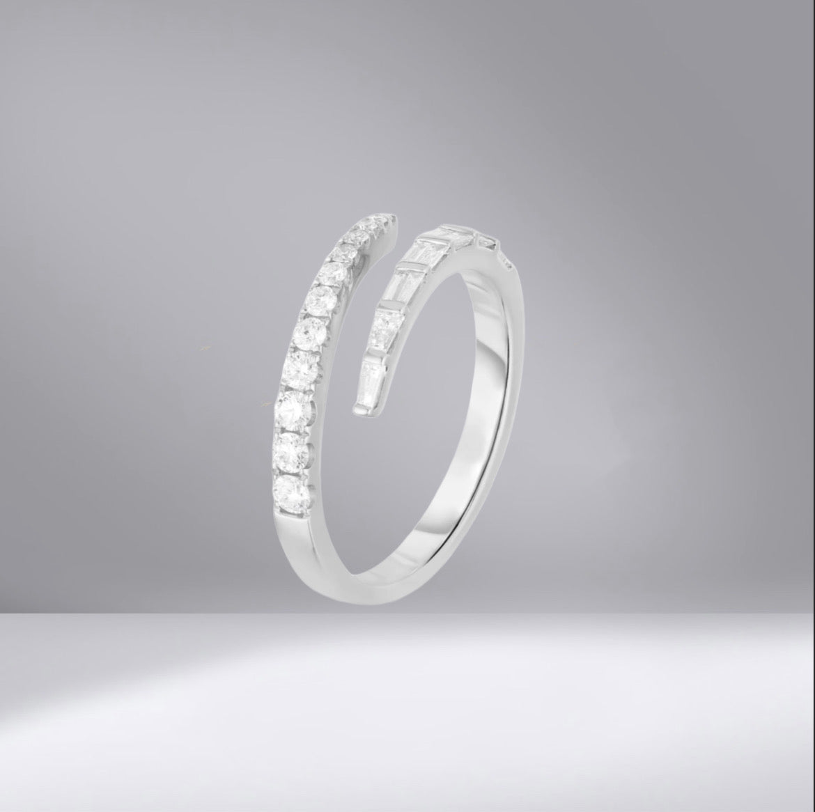 Dina Open Diamond Wrap Ring