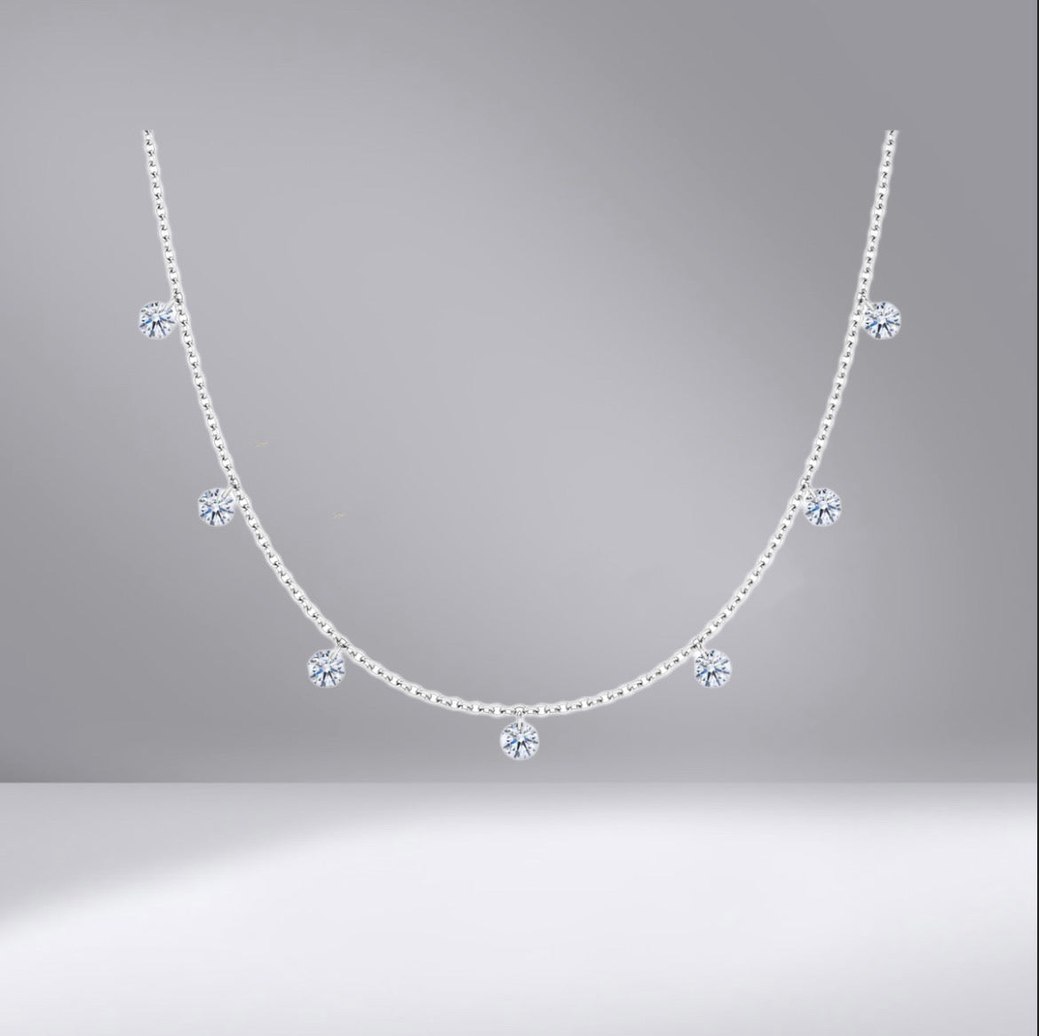 Dangle Diamond Necklace