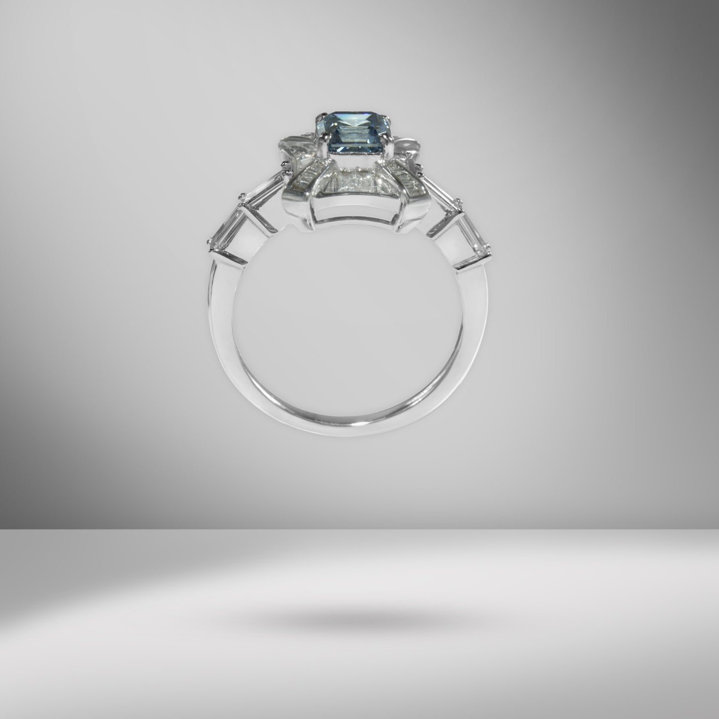 Blue Diamond Ring