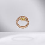 Sapphire Spiral Ring