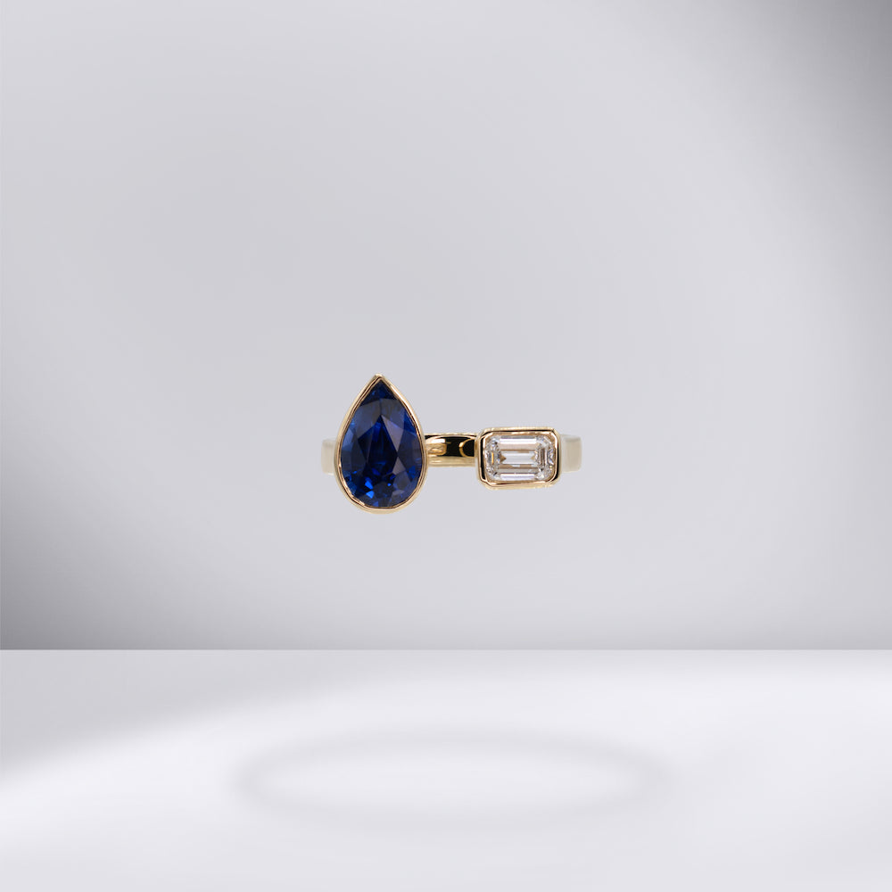 Sapphire Diamond Ring