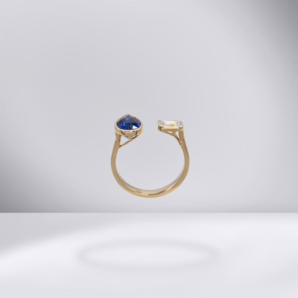 Sapphire Diamond Ring